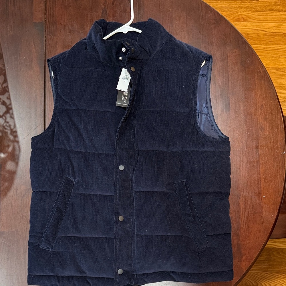 Banana Republic Dark Blue Quilted Vest